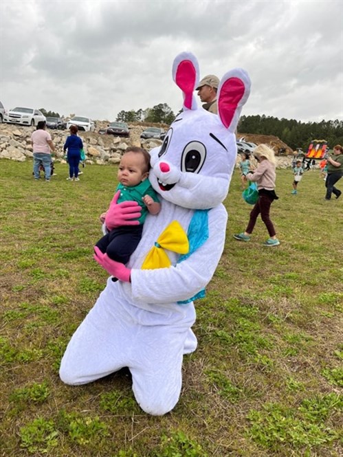 Easter Bunny And Young Guest