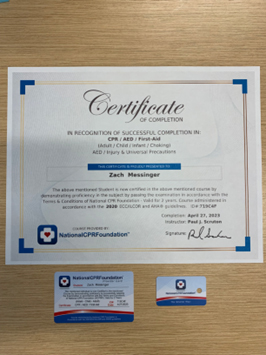 National Cpr Foundation Certificates Of Completion