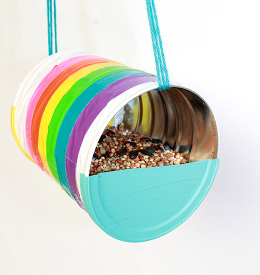 Recycled Can Bird Feeder