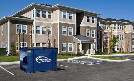 Front load trash dumpster in NC
