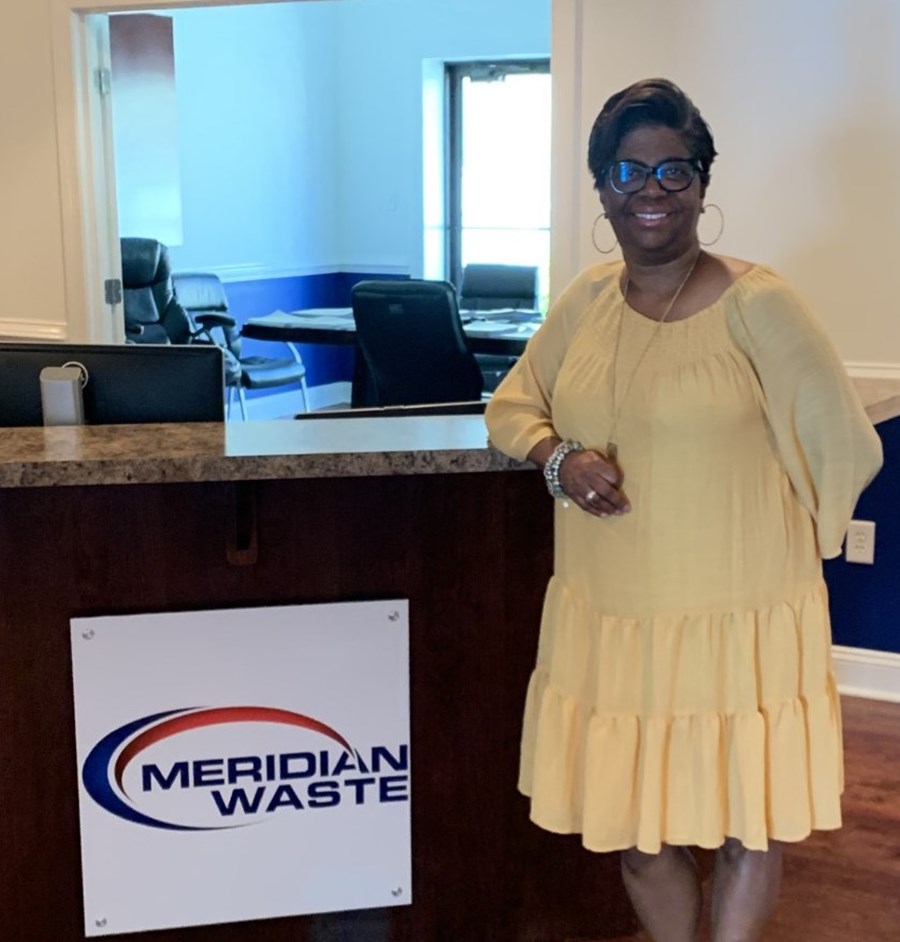 Karen Turner of Meridian Waste Virginia is named July 2020 Employee of the Month