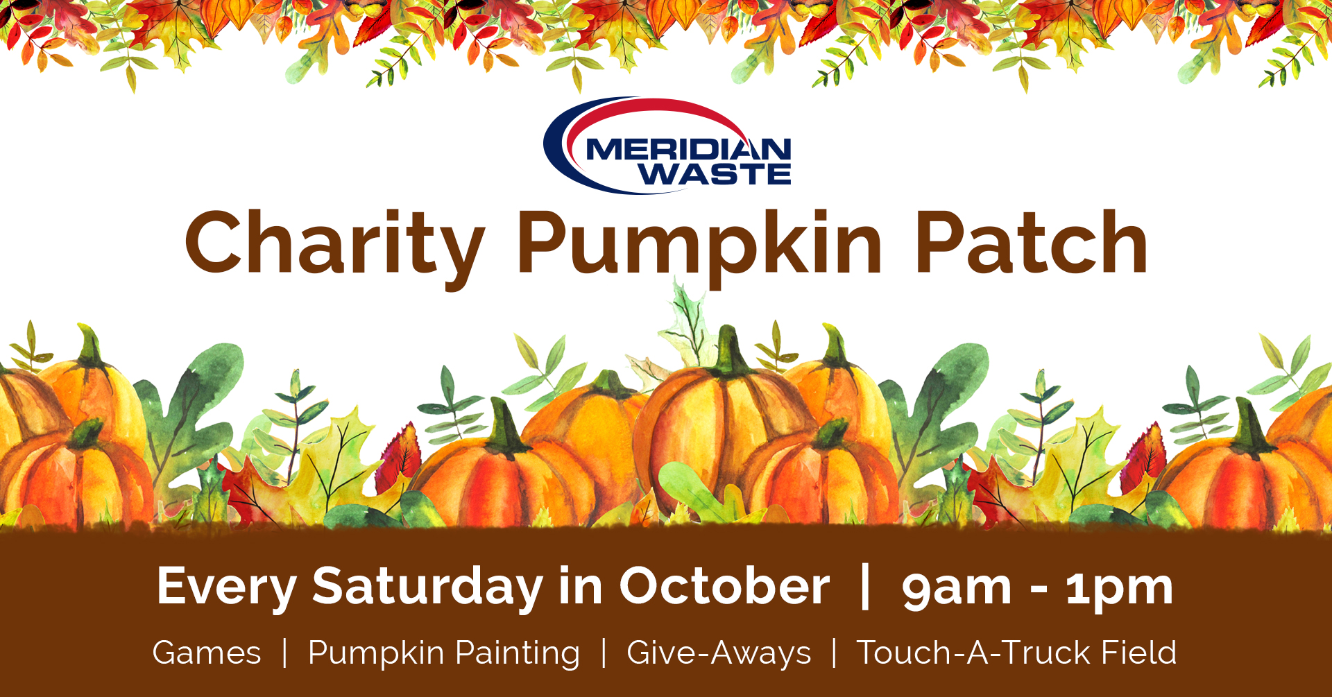 MERIDIAN WASTE CHARITY PUMPKIN PATCH SUPPORTS THE LOCAL COMMUNITY