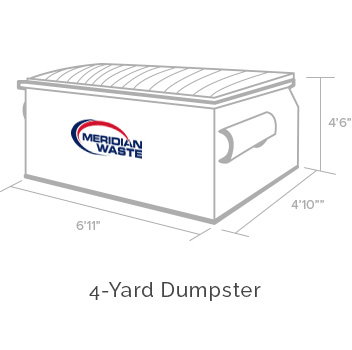 4-Yard Front Load Dumpster