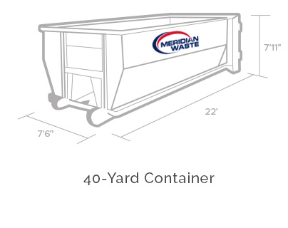 Temporary 40-Yard Roll-off Dumpster