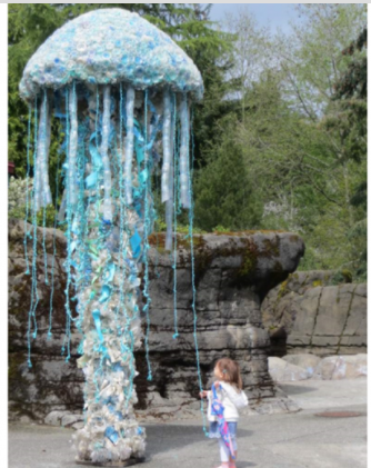 Standing Blue Jelly