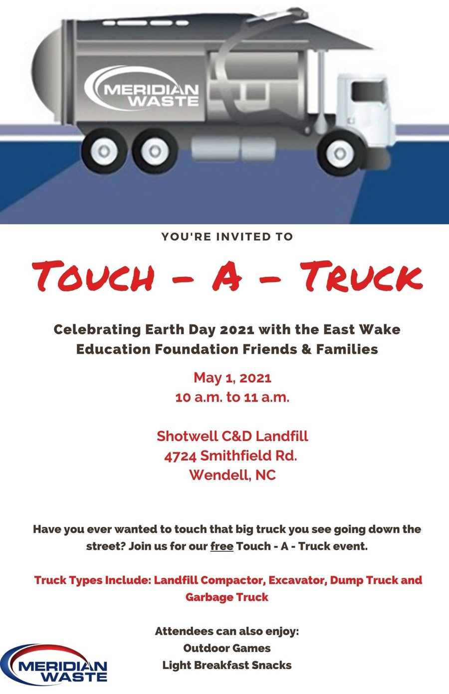 Touch a Truck at Shotwell Landfill
