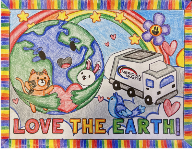 Meridian Waste Announces the Winners of the Third Annual Earth Day Coloring Contest