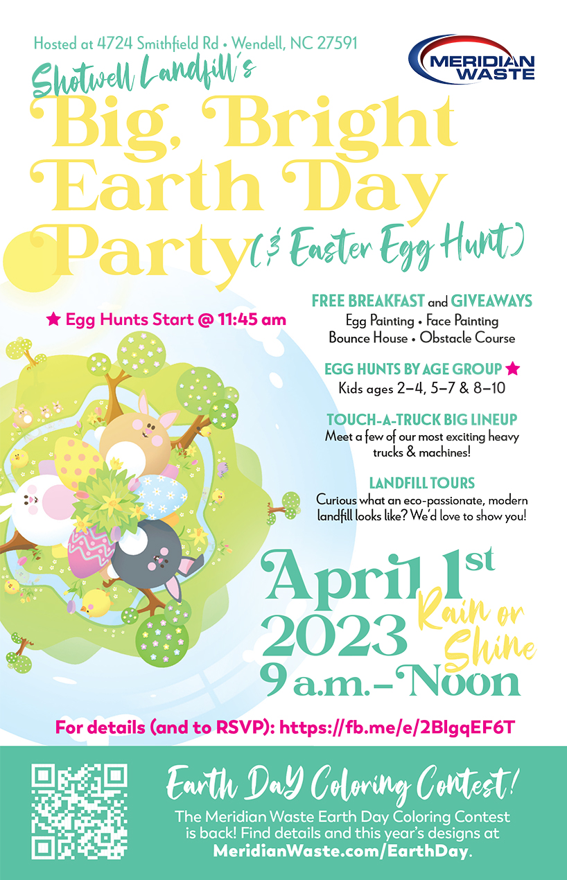 Meridian Waste Celebrates Earth Day and the Easter season on April 1