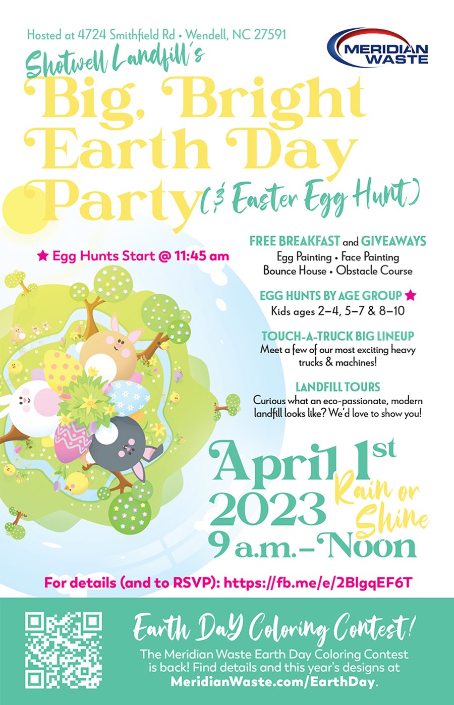 Meridian Waste Celebrates Earth Day and the Easter season on April 1