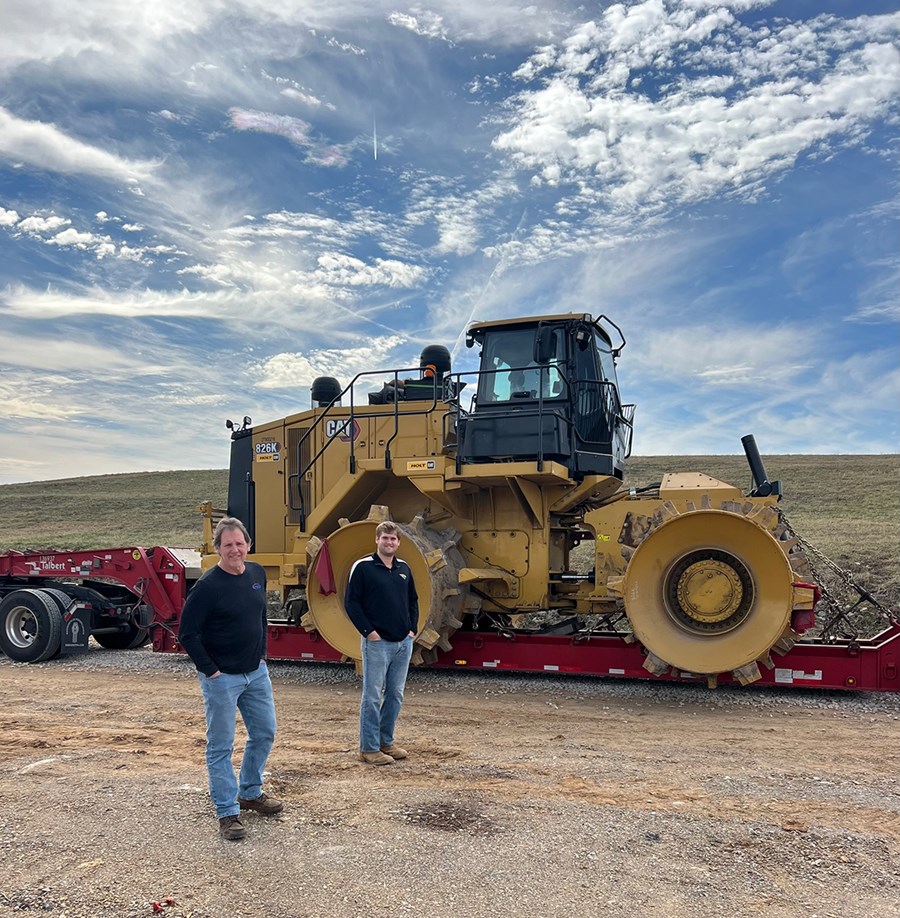 Poplar View Landfill Took Delivery of a 826K Caterpillar Compactor
