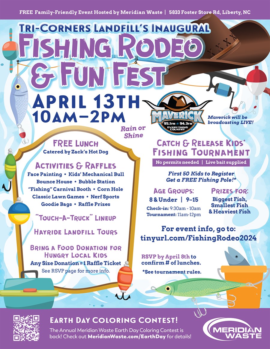 Meridian Waste Tri-Corners Landfill’s Inaugural Fishing Rodeo Opens Registration for Family-friendly Event