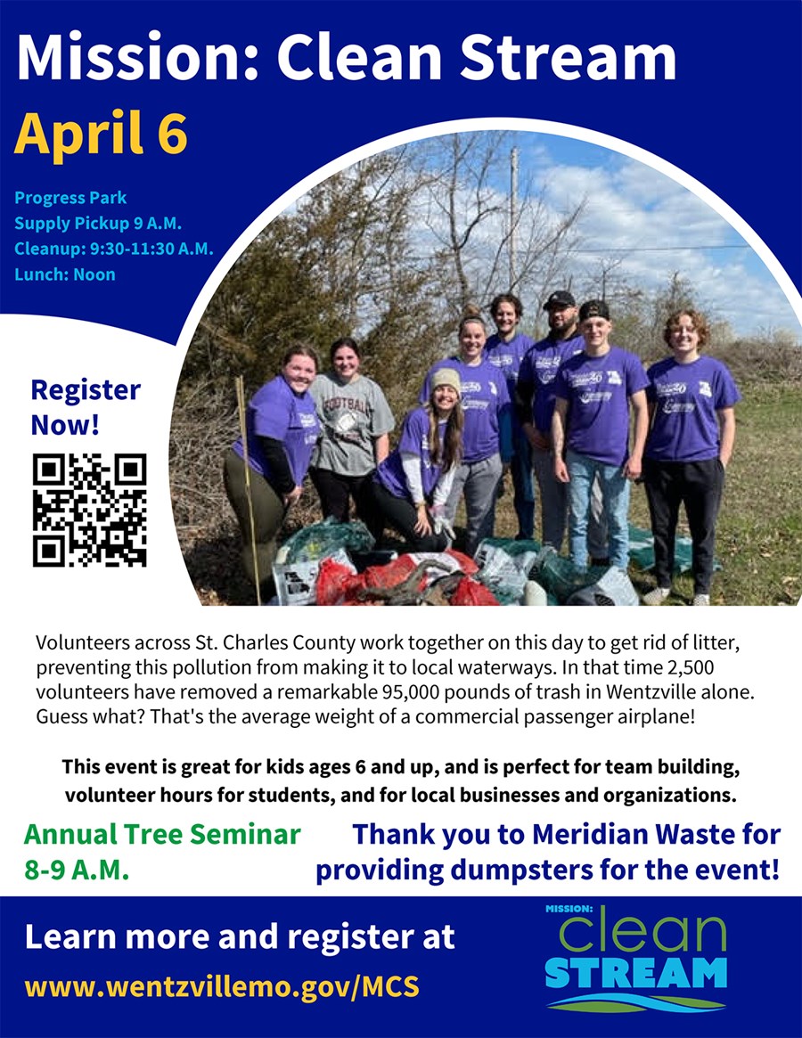 Meridian Waste Lends Support to Wentzville, MO’s Mission: Clean Stream Event
