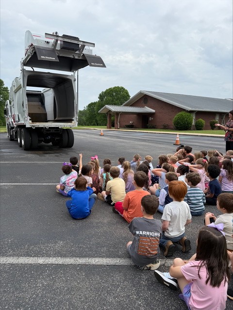 Meridian Waste Rolls into White Plains Elementary for Touch-A-Truck Day