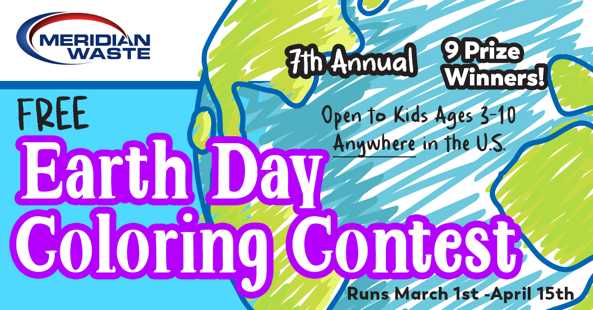 7th Annual Meridian Waste Earth Day Coloring Contest: Entries Now Open!
