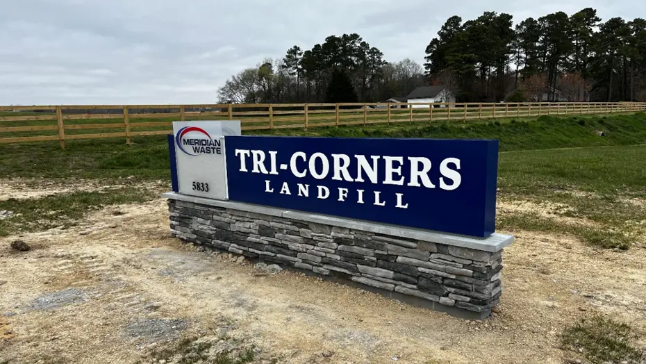 Meridian Waste’S Tri Corner’S Landfill Signage