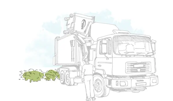 Line Art Safety Truck