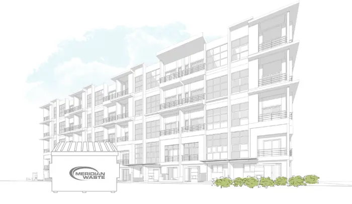 Line Art Apartment Building