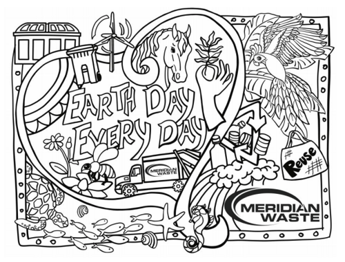Earth Day Coloring Contest 2